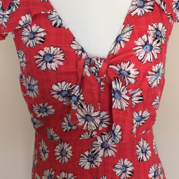 New En Crėme Flutter Sleeve Fit & Flare Dress S - Picture 2 of 4